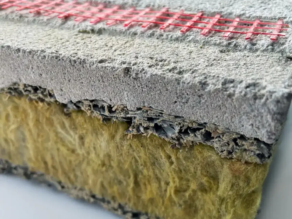 Savotherm board with render
