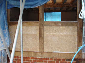 36 Wood Wool Panels Being Installed
